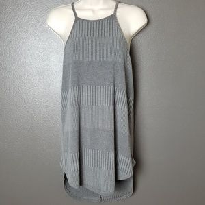 The Buckle Daytrip Gray Ribbed Tunic Tank Top